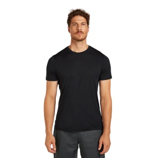 Icebreaker Wander-/Freizeit Tshirt Merino 150 Tech Lite III (100% Merinowolle) schwarz Herren